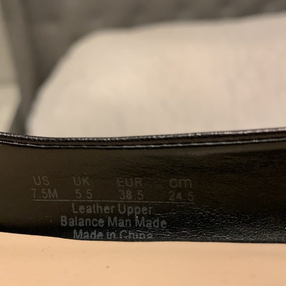 Franco Sarto black leather pump shoes - Picture 5 of 5